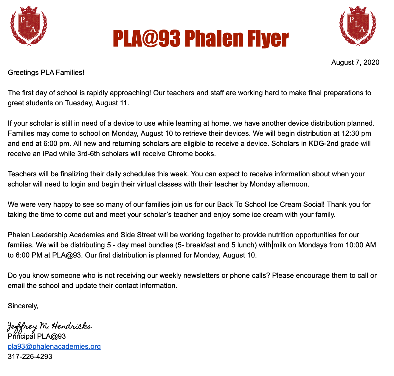 Phalen Flyer Aug 6 